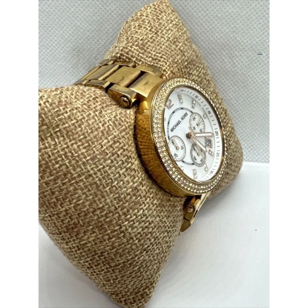 Michael Kors Parker MK5491 Women's Gold Stainless Steel Analog Dial Watch JNA458